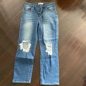 Tgla straight leg distressed Jeans. Size 26